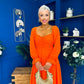 Eire Long Sleeve Midi Dress Amber
