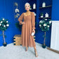 Eire Long Sleeve Midi Dress Caramel