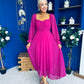 Eire Long Sleeve Midi Dress Berry