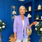 Lydia Detailed Blazer Lilac
