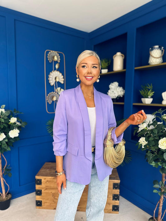 Lydia Detailed Blazer Lilac