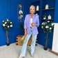 Lydia Detailed Blazer Lilac