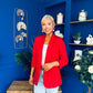 Lydia Detailed Blazer Red
