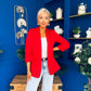 Lydia Detailed Blazer Red