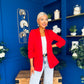 Lydia Detailed Blazer Red