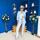 Lydia Detailed Blazer Pwr Blue