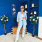 Lydia Detailed Blazer Pwr Blue