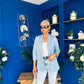 Lydia Detailed Blazer Duck Egg