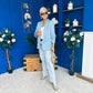 Lydia Detailed Blazer Duck Egg