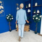 Lydia Detailed Blazer Duck Egg