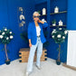 Lydia Detailed Blazer Cobalt
