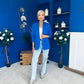 Lydia Detailed Blazer Cobalt