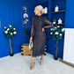 Naomi Puff Sleeve Lace Occasion Dress Coco