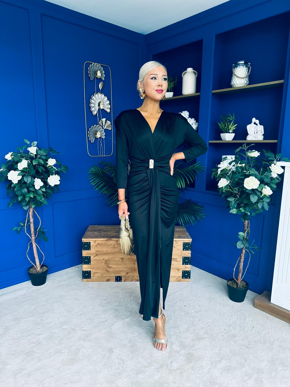 Yvonne Occasion Maxi Dress Black