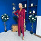 Yvonne Occasion Maxi Dress Burgundy