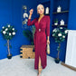 Yvonne Occasion Maxi Dress Burgundy