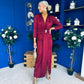 Yvonne Occasion Maxi Dress Burgundy