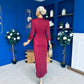 Yvonne Occasion Maxi Dress Burgundy