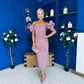 Philipa Sequin Occasion Dress Mauve Pre Order 20 Sept