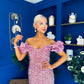 Philipa Sequin Occasion Dress Mauve Pre Order 20 Sept