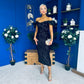 Philipa Sequin Occasion Dress Black Pre Order 20 Sept