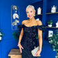 Philipa Sequin Occasion Dress Black Pre Order 20 Sept
