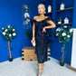 Philipa Sequin Occasion Dress Black Pre Order 20 Sept