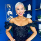 Philipa Sequin Occasion Dress Black Pre Order 20 Sept