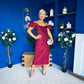 Philipa Sequin Occasion Dress Burgundy Pre Order 20 Sept