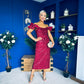 Philipa Sequin Occasion Dress Burgundy Pre Order 20 Sept