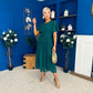Tina Banded Midi Dress Forest