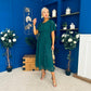 Tina Banded Midi Dress Forest