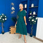 Tina Banded Midi Dress Forest