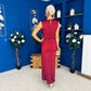 Ethna Occasion Maxi Dress Burgundy