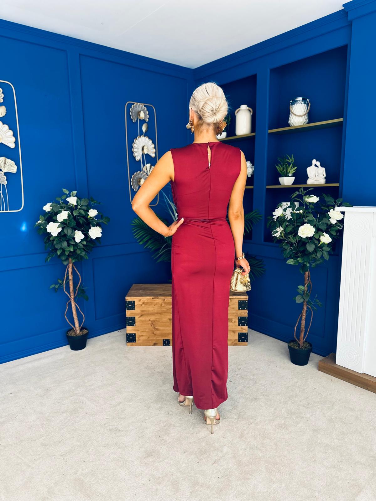 Ethna Occasion Maxi Dress Burgundy