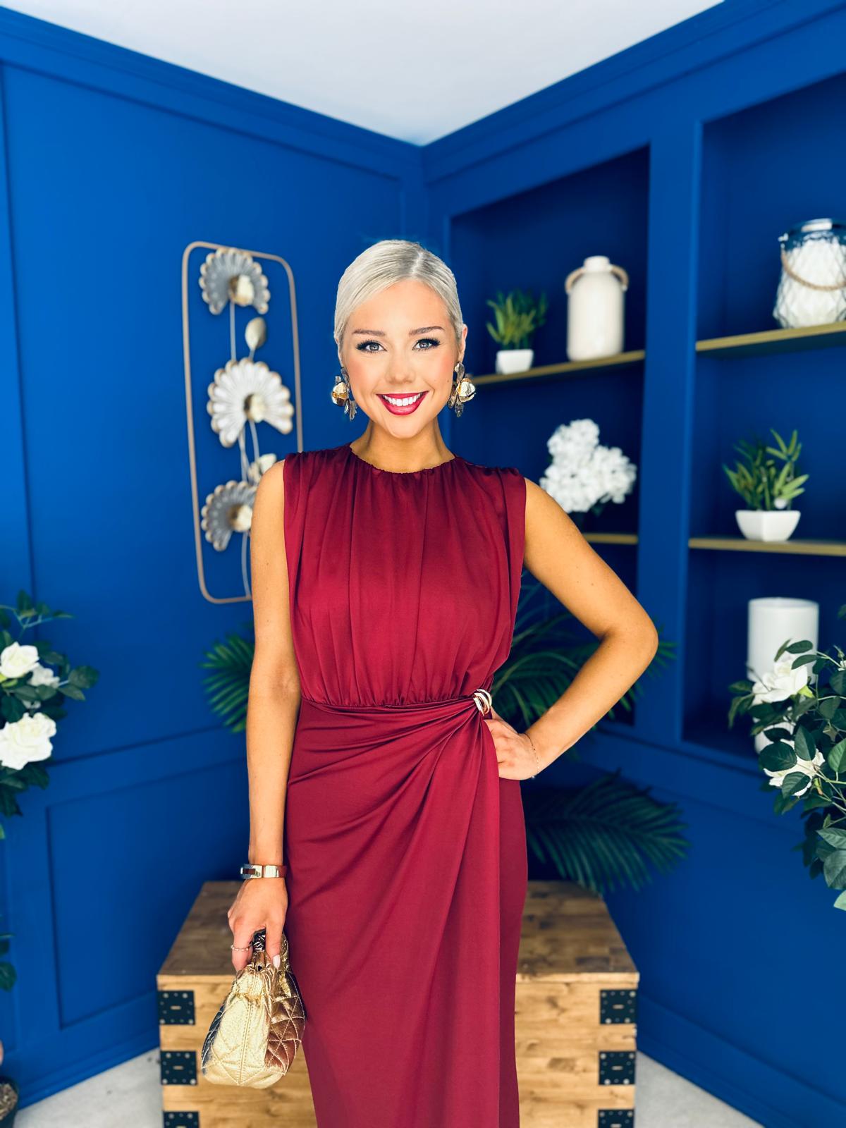 Ethna Occasion Maxi Dress Burgundy