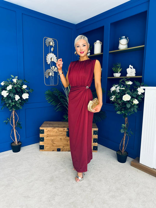 Ethna Occasion Maxi Dress Burgundy