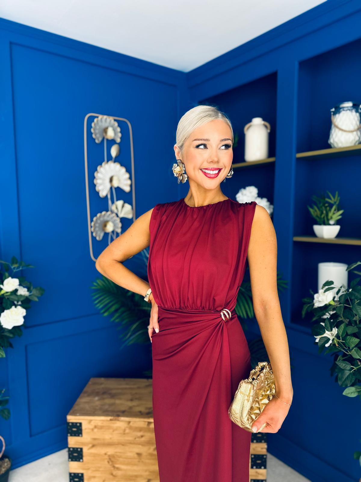 Ethna Occasion Maxi Dress Burgundy