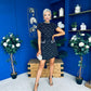 Nelly High Neck Beaded Tweed Mini Dress Black Pre Order 19 Sept