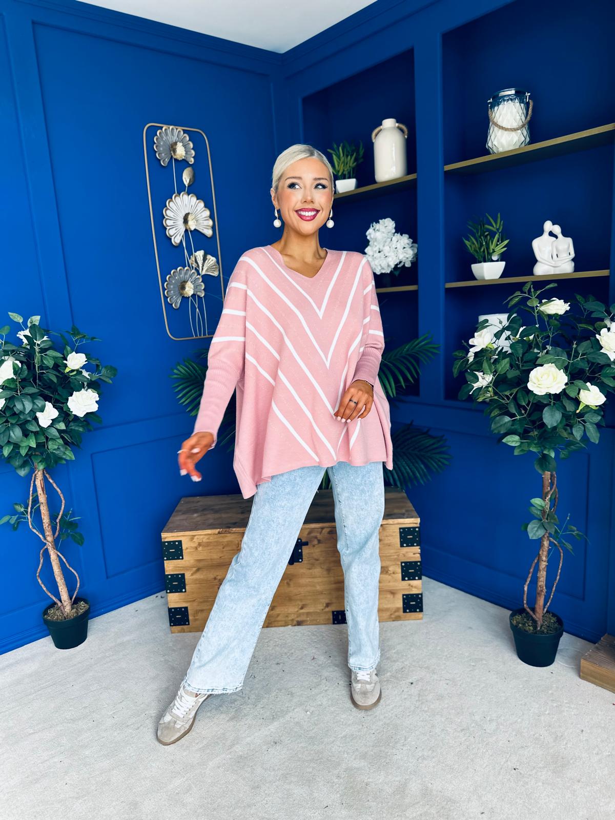 Cathy Detailed Jumper Blush