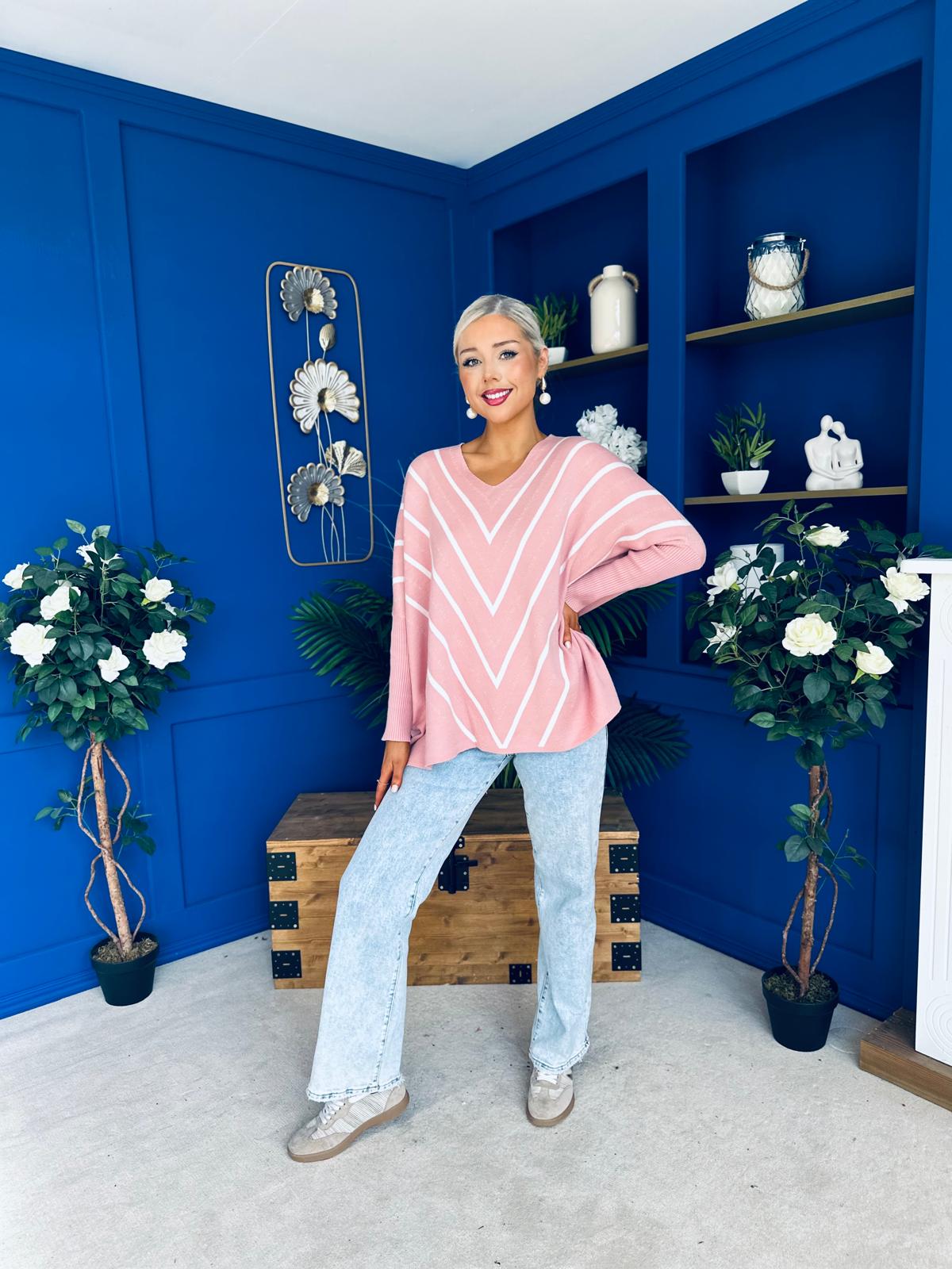 Cathy Detailed Jumper Blush