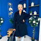 Leanne Detailed Trench Coat Black
