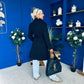 Leanne Detailed Trench Coat Black