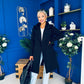 Leanne Detailed Trench Coat Black