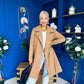 Leanne Detailed Trench Coat Camel