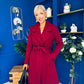 Leanne Detailed Trench Coat Wine