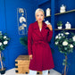 Leanne Detailed Trench Coat Wine