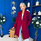 Leanne Detailed Trench Coat Wine