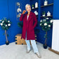 Leanne Detailed Trench Coat Wine