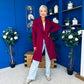 Leanne Detailed Trench Coat Wine